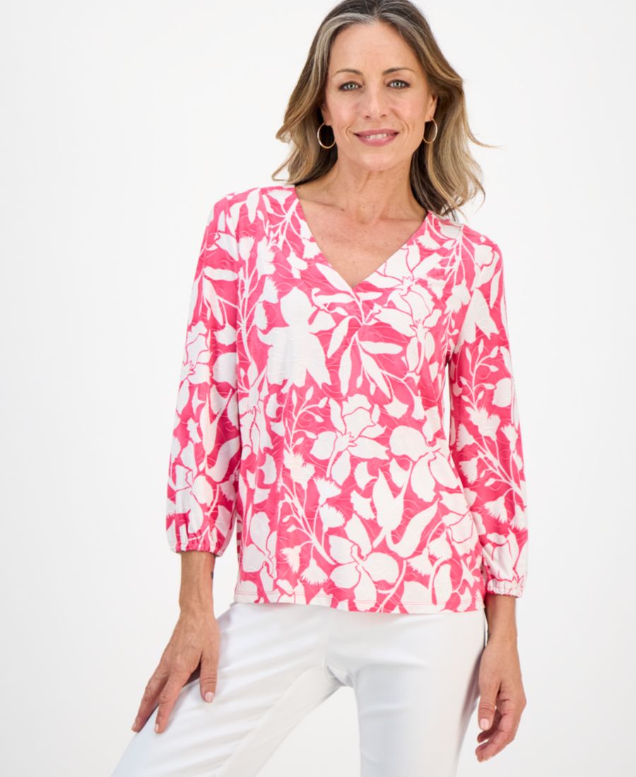 Укороченная жаккардовая блузка с рукавами 3/4, эксклюзивно для Macy's JM Collection, Raspberry
Укороченная жаккардовая блузка с рукавами 3/4, эксклюзивно для Macy's JM Collection, Raspberry