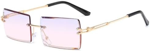 Винтажные модные солнцезащитные очки для женщин, без оправы, прямоугольной формы, с градиентным покрытием, защитой от УФ-излучения UV400, для летних путешествий MTZJH, Golden Purple
Винтажные модные солнцезащитные очки для женщин, без оправы, прямоугольной формы, с градиентным покрытием, защитой от УФ-излучения UV400, для летних путешествий MTZJH, Golden Purple