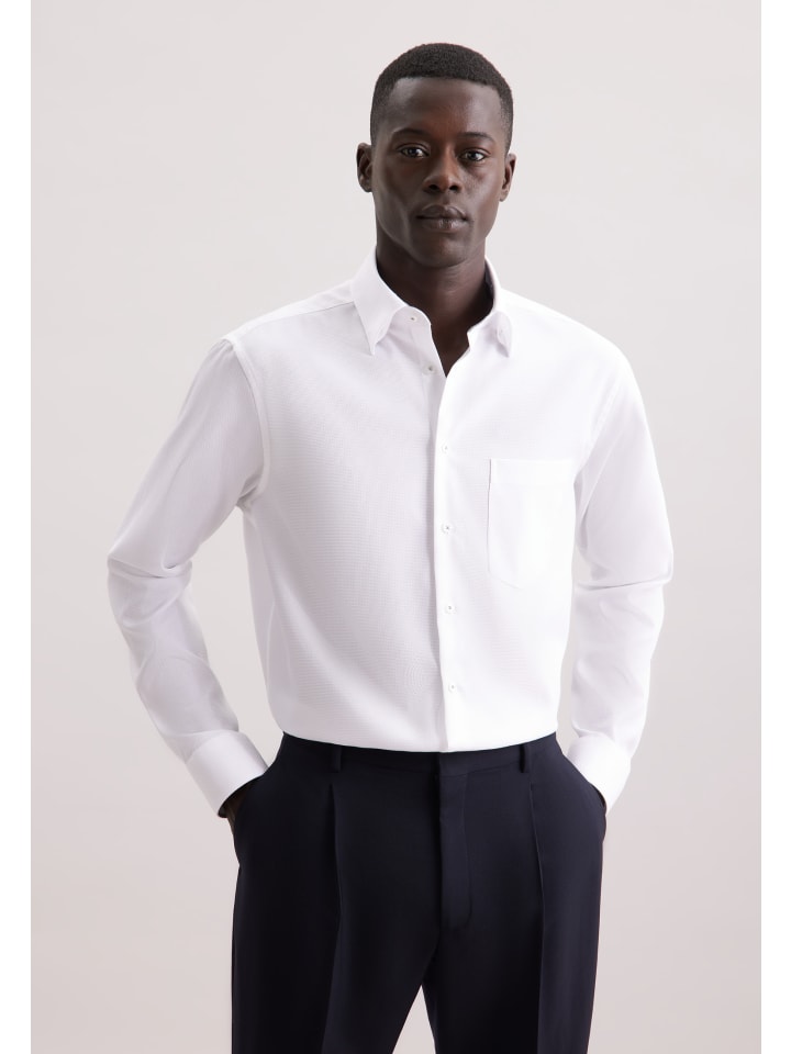 Деловая рубашка Comfort белого цвета Seidensticker
Деловая рубашка Comfort белого цвета Seidensticker