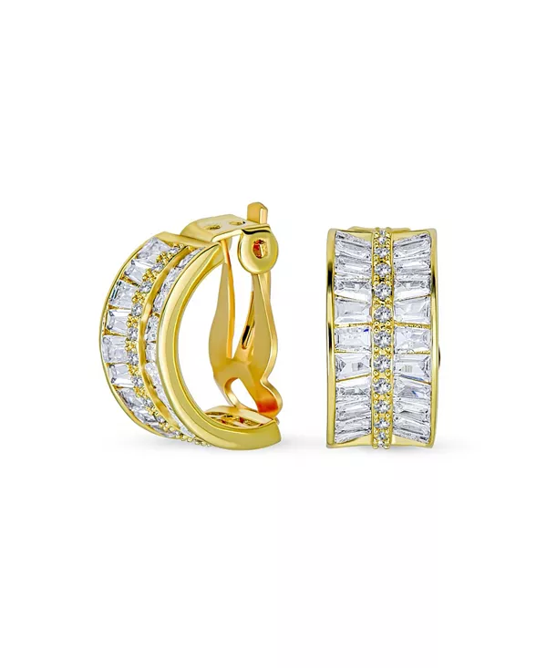 Серьги-Клипсы с полукольцами огранки «багет» в стиле ар-деко, покрытые желтым золотом Bling Jewelry, gold
Серьги-Клипсы с полукольцами огранки «багет» в стиле ар-деко, покрытые желтым золотом Bling Jewelry, gold