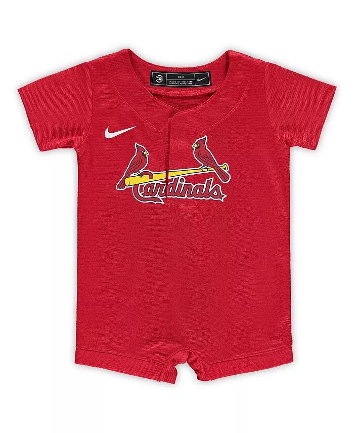 Красный комбинезон с официальной майкой St. Louis Cardinals для новорожденных и младенцев, мальчиков и девочек Nike
Красный комбинезон с официальной майкой St. Louis Cardinals для новорожденных и младенцев, мальчиков и девочек Nike