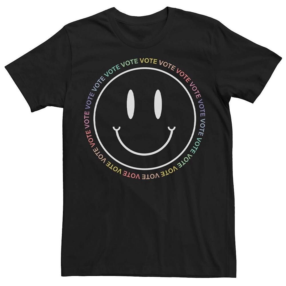 Мужская футболка Pride Vote Happy Face с круглым вырезом Licensed Character, черный
Мужская футболка Pride Vote Happy Face с круглым вырезом Licensed Character, черный