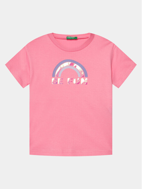 Футболка свободного покроя United Colors Of Benetton, розовый
Футболка свободного покроя United Colors Of Benetton, розовый