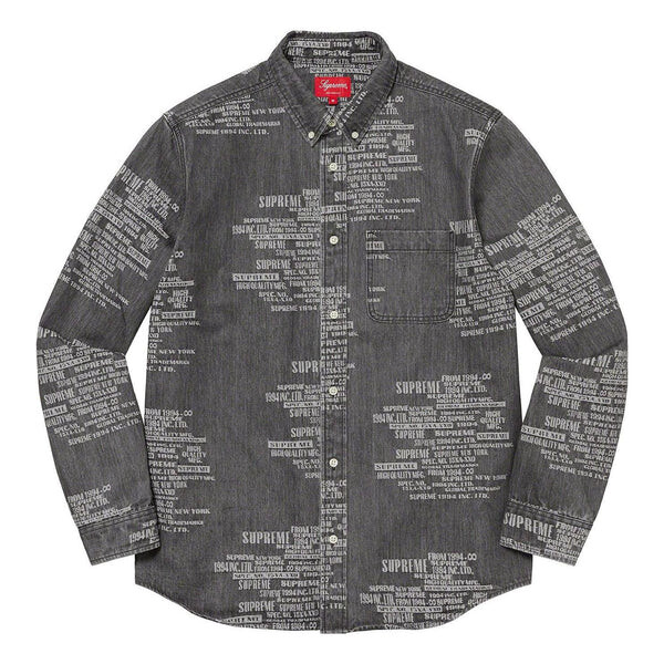 Рубашка ss23 week15 trademark jacquard denim shirt 'black' Supreme, черный
Рубашка ss23 week15 trademark jacquard denim shirt 'black' Supreme, черный
