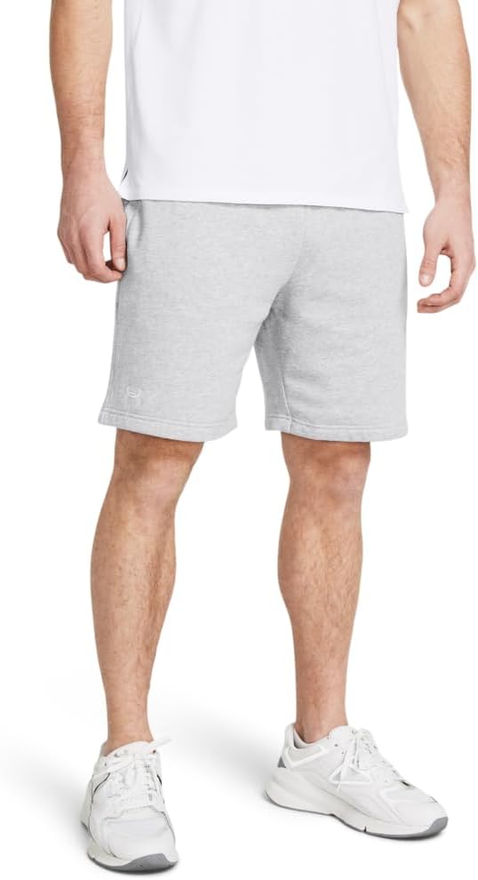 Мужские флисовые шорты Under Armour Rival, (011) Mod Gray Light Heather/White
Мужские флисовые шорты Under Armour Rival, (011) Mod Gray Light Heather/White