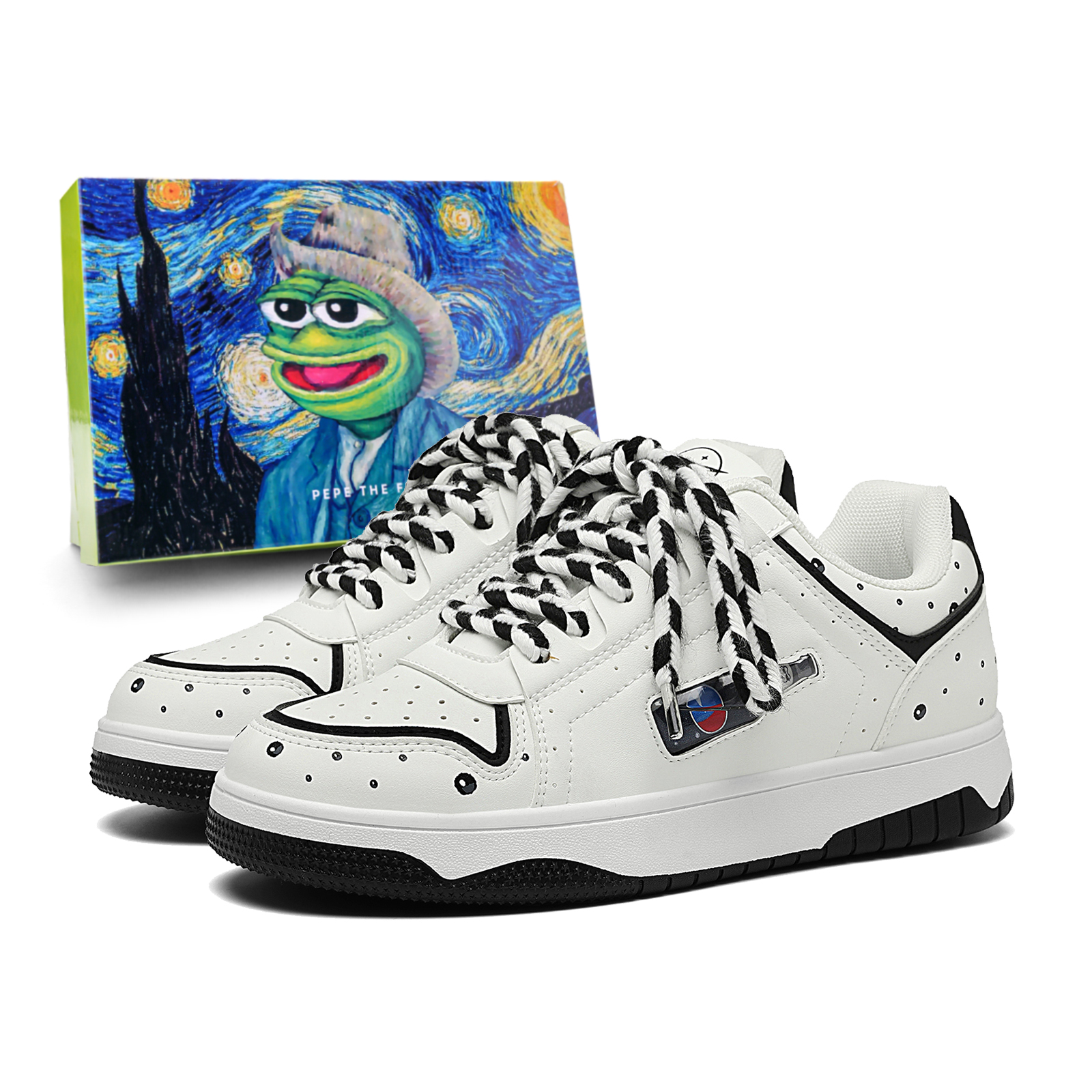 Низкие мужские кроссовки Pepe The Frog, Black Cola
Низкие мужские кроссовки Pepe The Frog, Black Cola