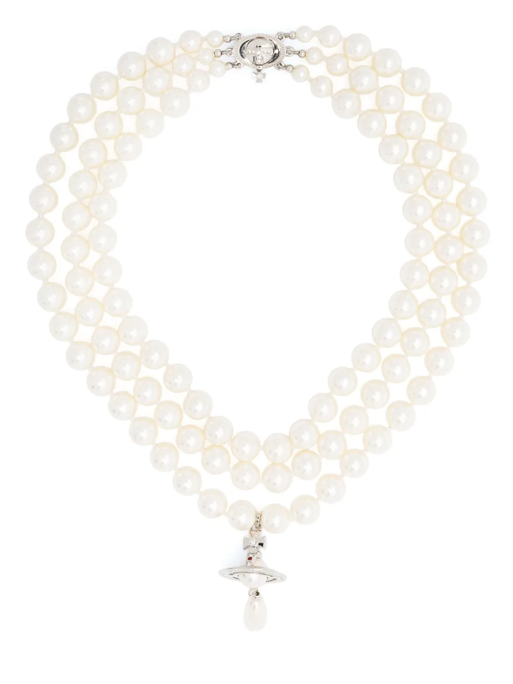 Колье-чокер Three-Row Drop с жемчугом Vivienne Westwood, белый
Колье-чокер Three-Row Drop с жемчугом Vivienne Westwood, белый
