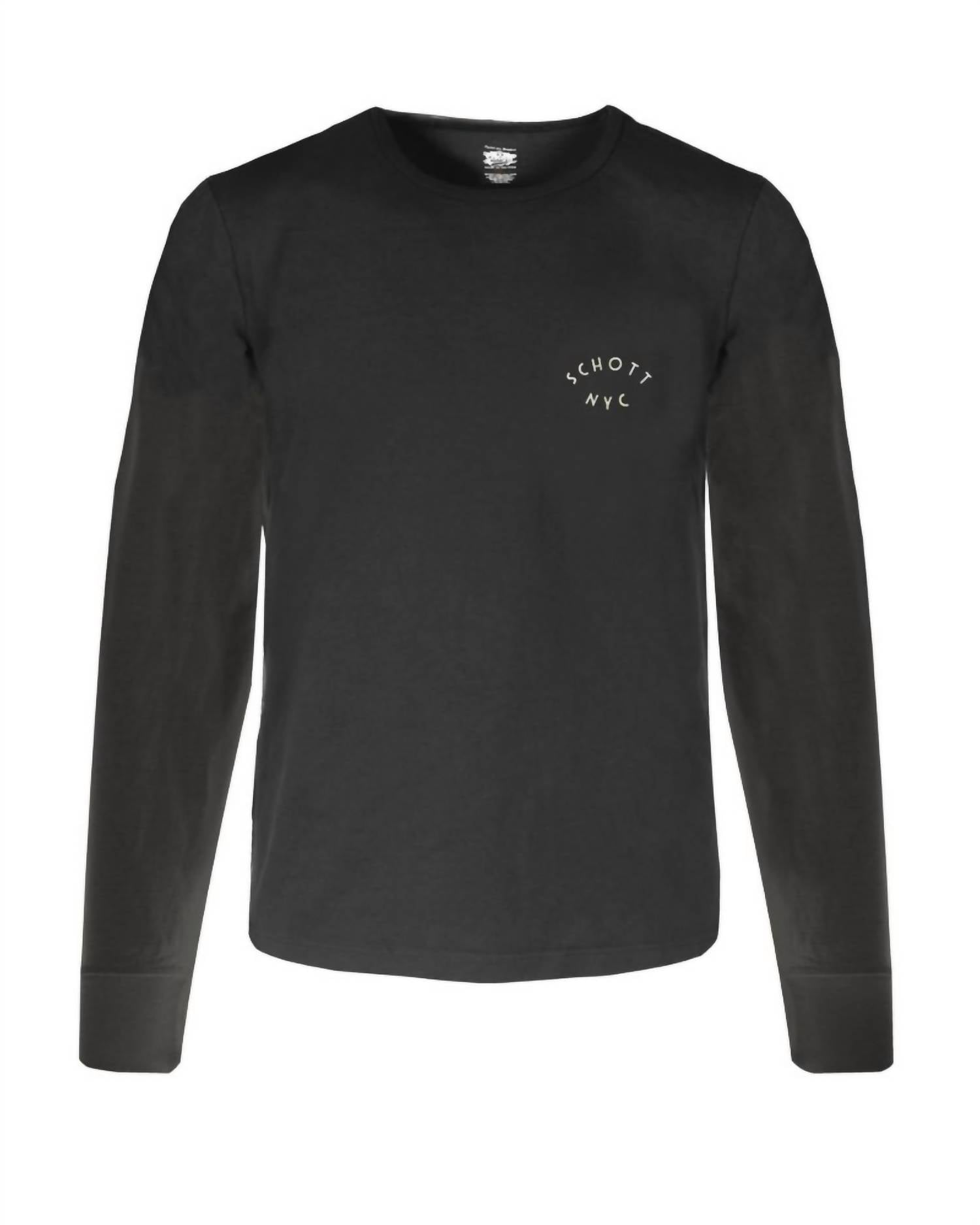 Футболка унисекс Union с длинным рукавом черного цвета Schott N.Y.C.
Футболка унисекс Union с длинным рукавом черного цвета Schott N.Y.C.