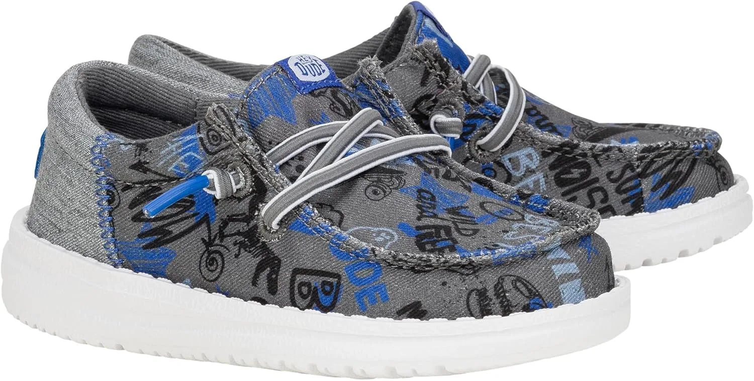 Hey Dude Kids Wally Funk Graffiti Mix (Toddler) - Shoes for Kids - Textile Upper - Breathable Cotton Lining HEYDUDE, синий
Hey Dude Kids Wally Funk Graffiti Mix (Toddler) - Shoes for Kids - Textile Upper - Breathable Cotton Lining HEYDUDE, синий