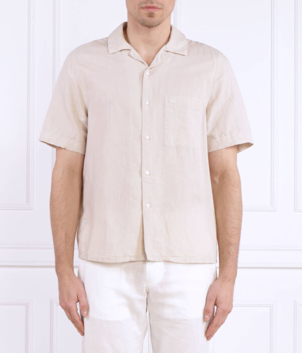 Рубашка мужская Calvin Klein из льна и хлопка с коротким рукавом, экрю
Рубашка мужская Calvin Klein из льна и хлопка с коротким рукавом, экрю