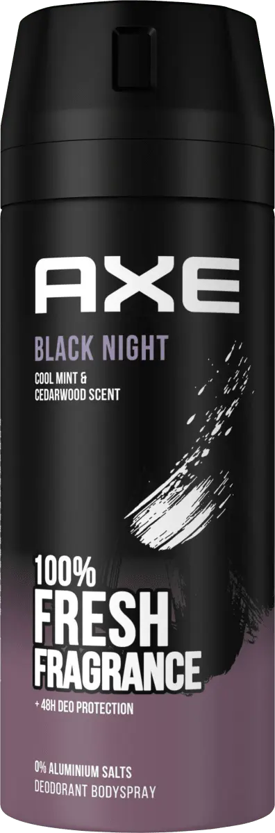Деоспрей Черная ночь 150 мл AXE
Деоспрей Черная ночь 150 мл AXE