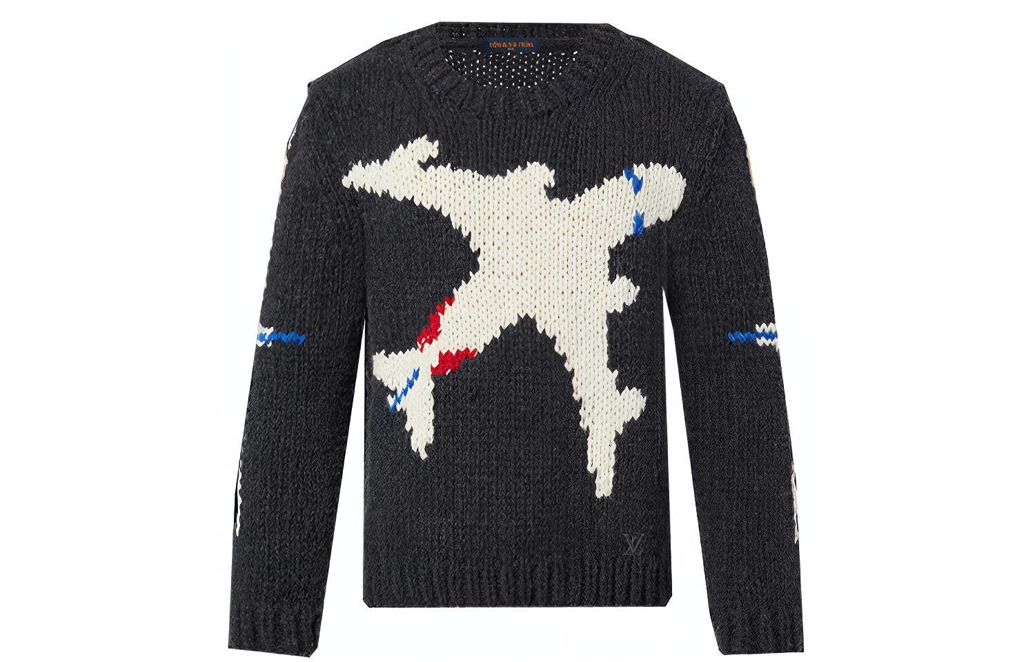 Толстый свитер с круглым вырезом LV Plane Louis Vuitton, серый
Толстый свитер с круглым вырезом LV Plane Louis Vuitton, серый