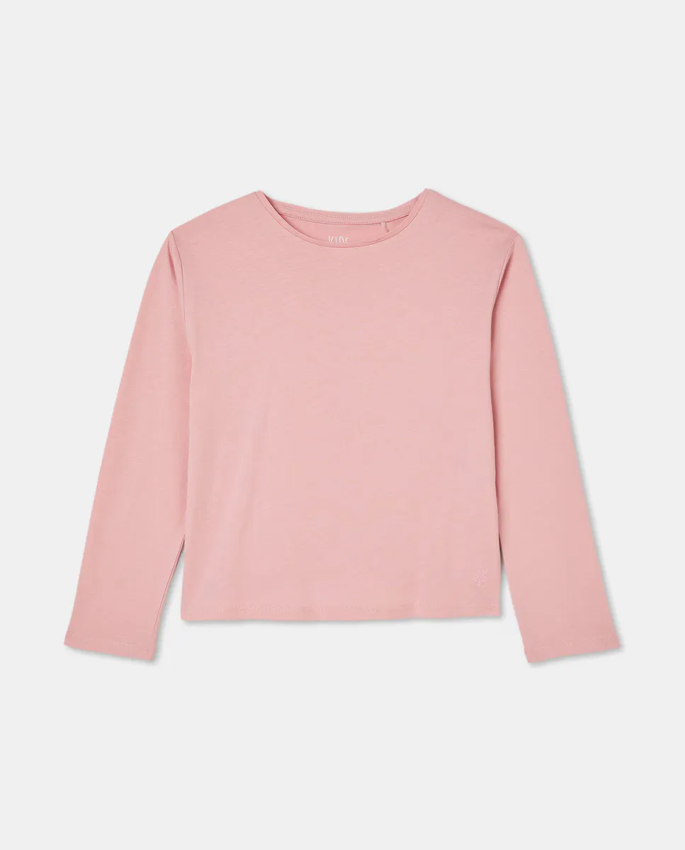 Базовая футболка с длинными рукавами для девочки Kids El Corte Inglés, розовый
Базовая футболка с длинными рукавами для девочки Kids El Corte Inglés, розовый