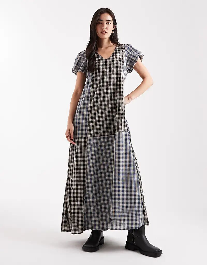 Платье макси с короткими рукавами-фонариками от Daisy Street в разноцветную клетку
Платье макси с короткими рукавами-фонариками от Daisy Street в разноцветную клетку