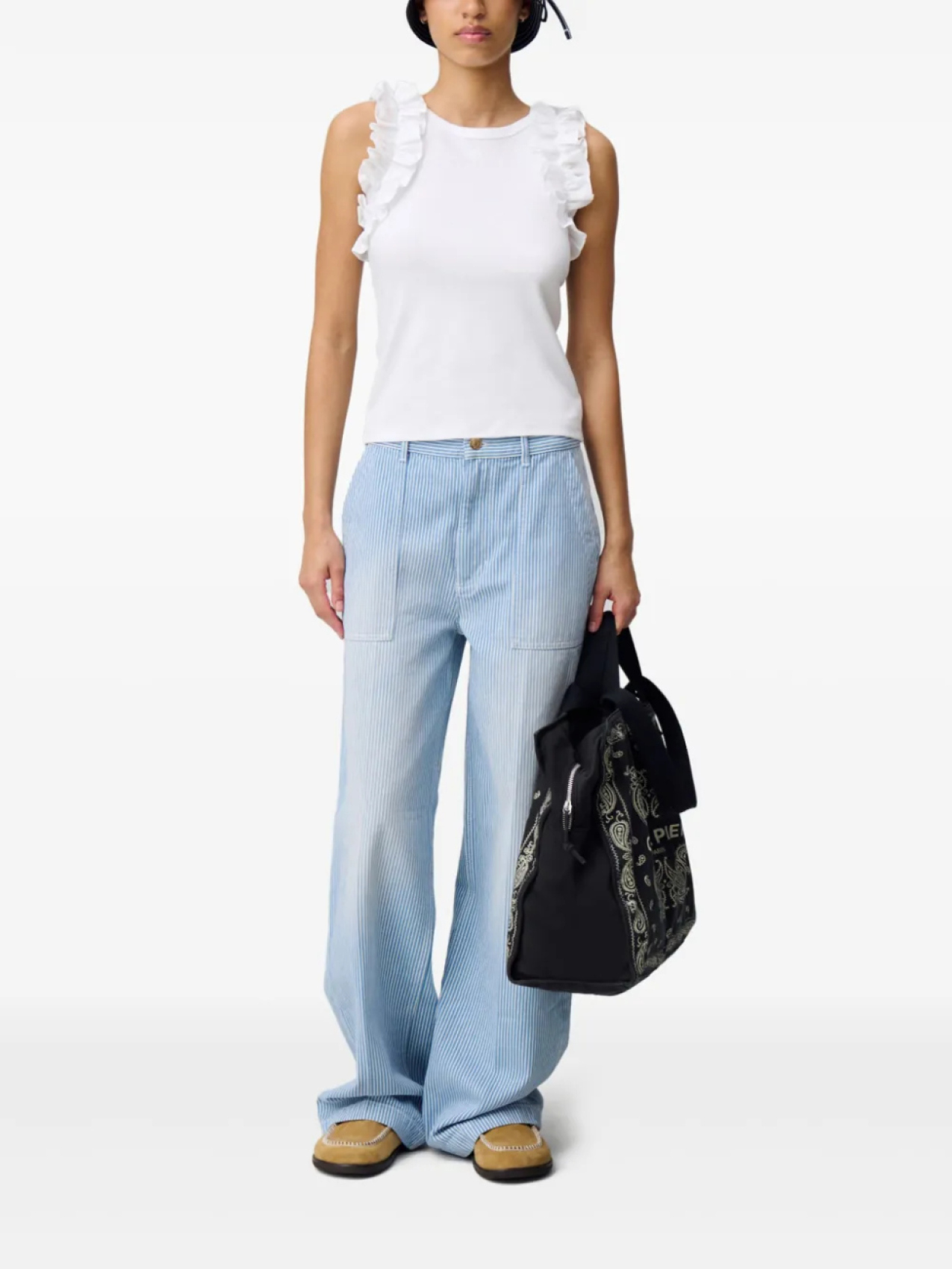 Claudie Pierlot топ с оборками, белый
Claudie Pierlot топ с оборками, белый