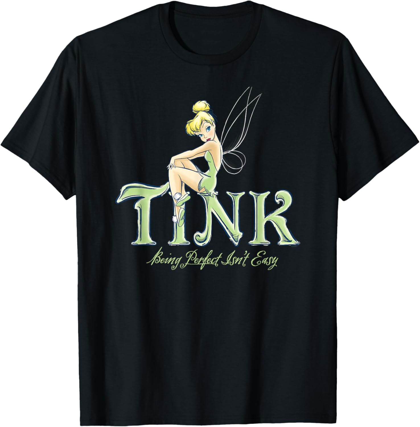 Футболка Disney Питер Пэн и фея Тинкербелл: Быть идеальным нелегко, черная
Футболка Disney Питер Пэн и фея Тинкербелл: Быть идеальным нелегко, черная