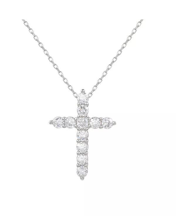 Ожерелье с мини-крестиком из стерлингового серебра с кубическим цирконием от Suzy Levian Suzy Levian New York, silver
Ожерелье с мини-крестиком из стерлингового серебра с кубическим цирконием от Suzy Levian Suzy Levian New York, silver