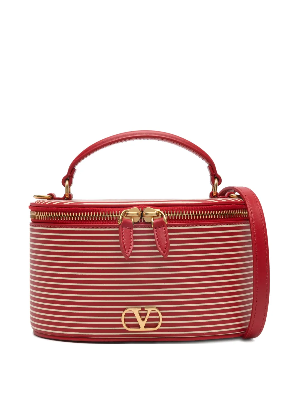 Полосатая косметичка с логотипом Valentino Garavani, красный
Полосатая косметичка с логотипом Valentino Garavani, красный