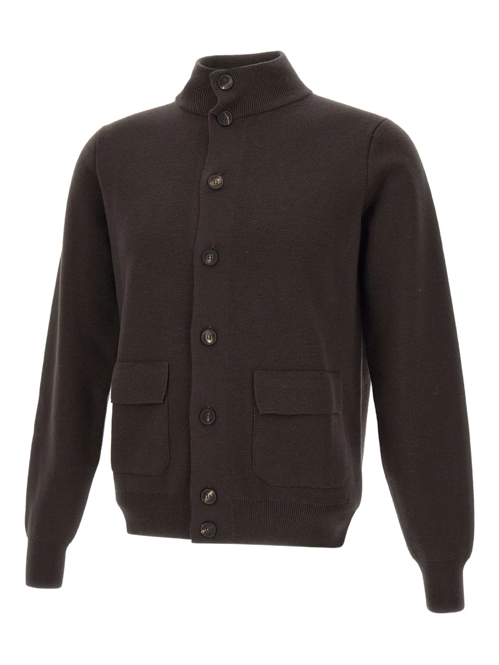 Кардиган с высоким воротником Filippo De Laurentiis, коричневый
Кардиган с высоким воротником Filippo De Laurentiis, коричневый