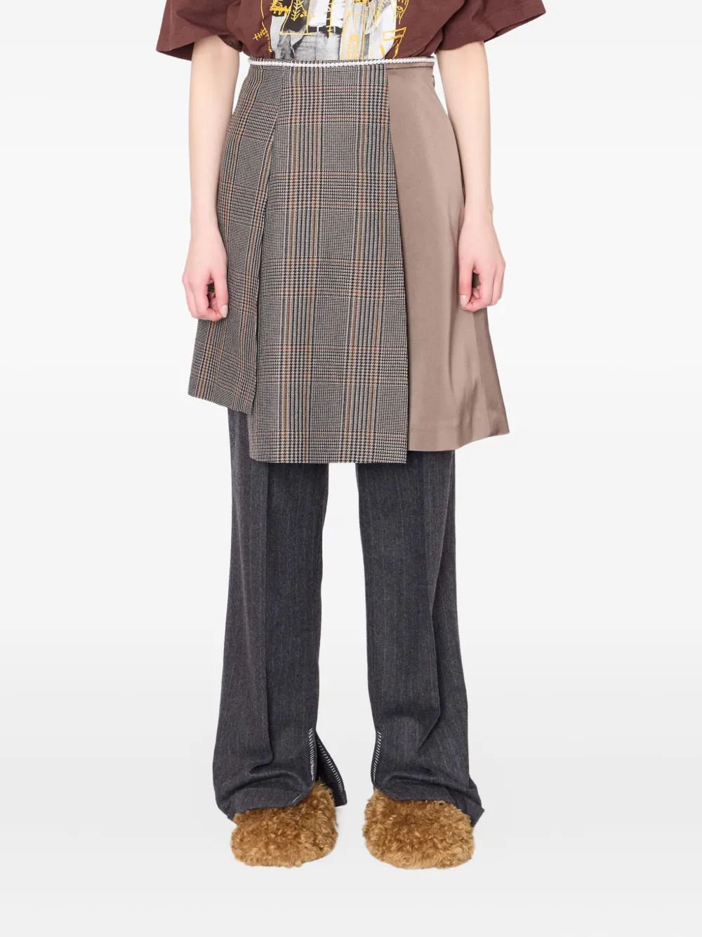 Плиссированная юбка миди со вставками Kolor, коричневый
Плиссированная юбка миди со вставками Kolor, коричневый