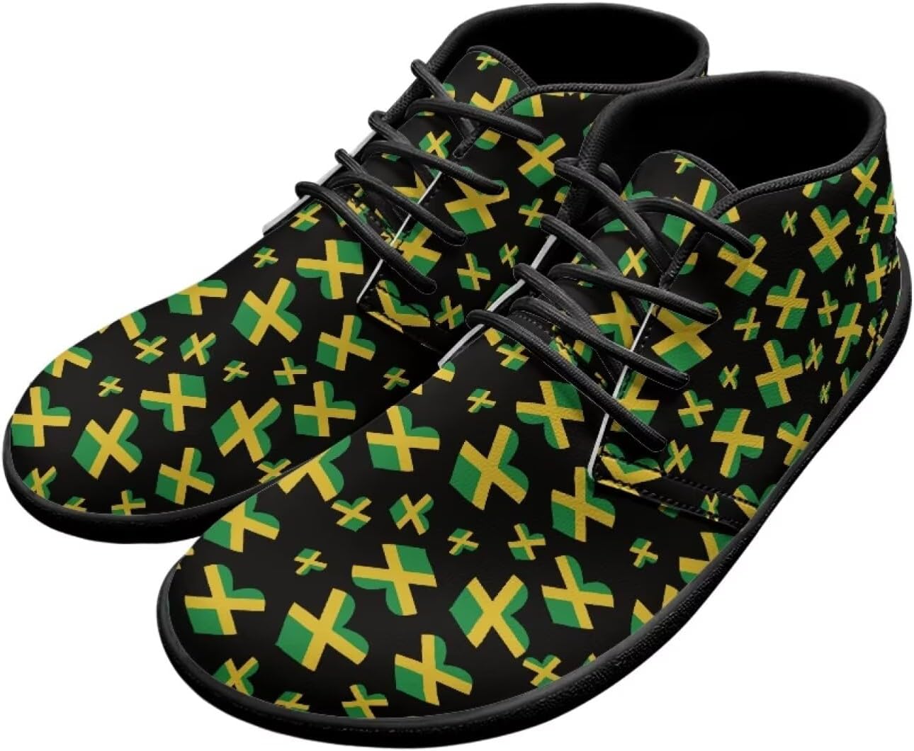 Мужские кожаные кроссовки Forchrinse с принтом американского флага, модные полуботинки средней посадки для ходьбы, туфли для мужчин и мальчиков, ботинки Чакка, водонепроницаемые, Jamaican Flag
Мужские кожаные кроссовки Forchrinse с принтом американского флага, модные полуботинки средней посадки для ходьбы, туфли для мужчин и мальчиков, ботинки Чакка, водонепроницаемые, Jamaican Flag