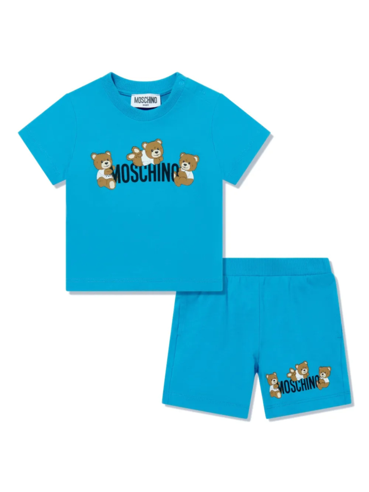 Комплект из хлопковых шорт Moschino Kids, синий
Комплект из хлопковых шорт Moschino Kids, синий