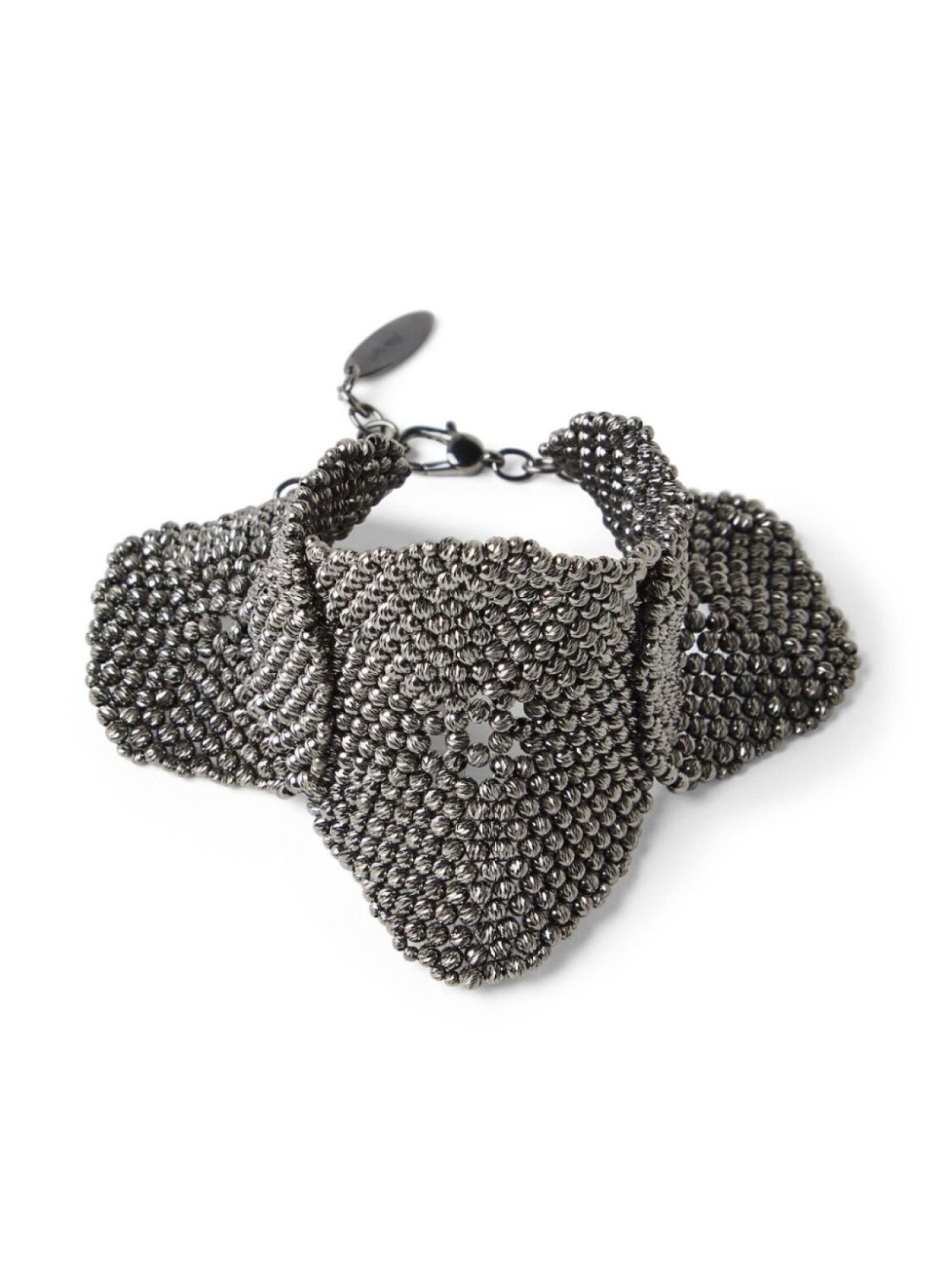 Brunello Cucinelli скульптурный браслет, серебряный 
Brunello Cucinelli скульптурный браслет, серебряный