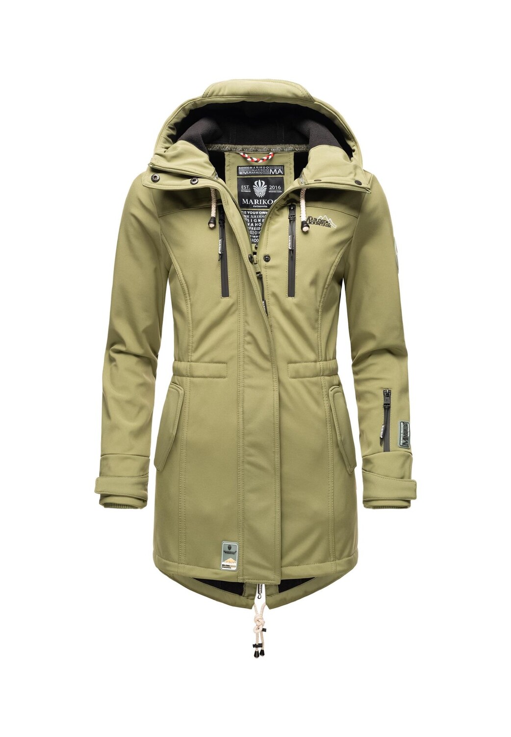 Функциональное пальто цвета коричной козы MARIKOO, оливковый
Функциональное пальто цвета коричной козы MARIKOO, оливковый