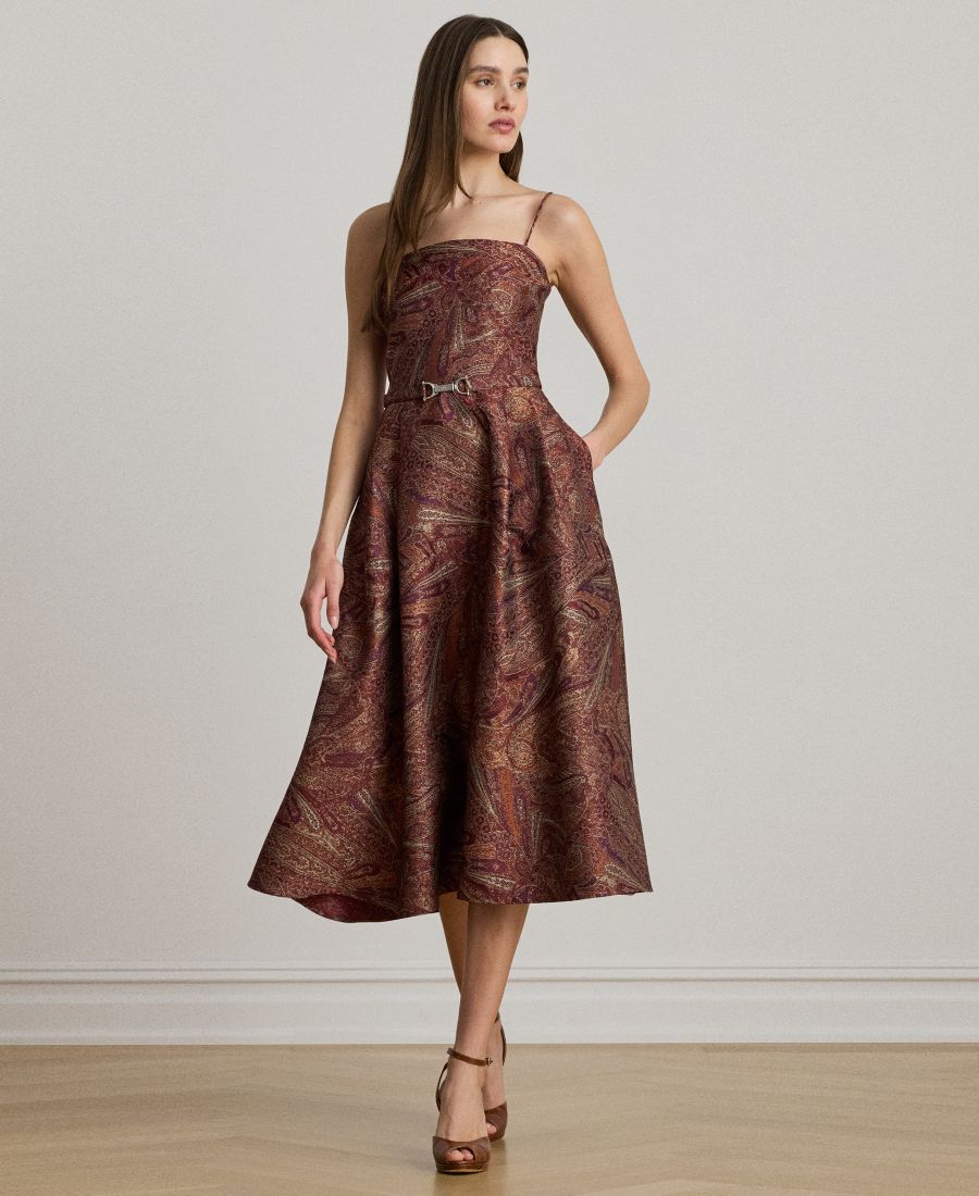 Женское коктейльное платье с узором пейсли и поясом Lauren Ralph Lauren, Cinnamon Multi
Женское коктейльное платье с узором пейсли и поясом Lauren Ralph Lauren, Cinnamon Multi