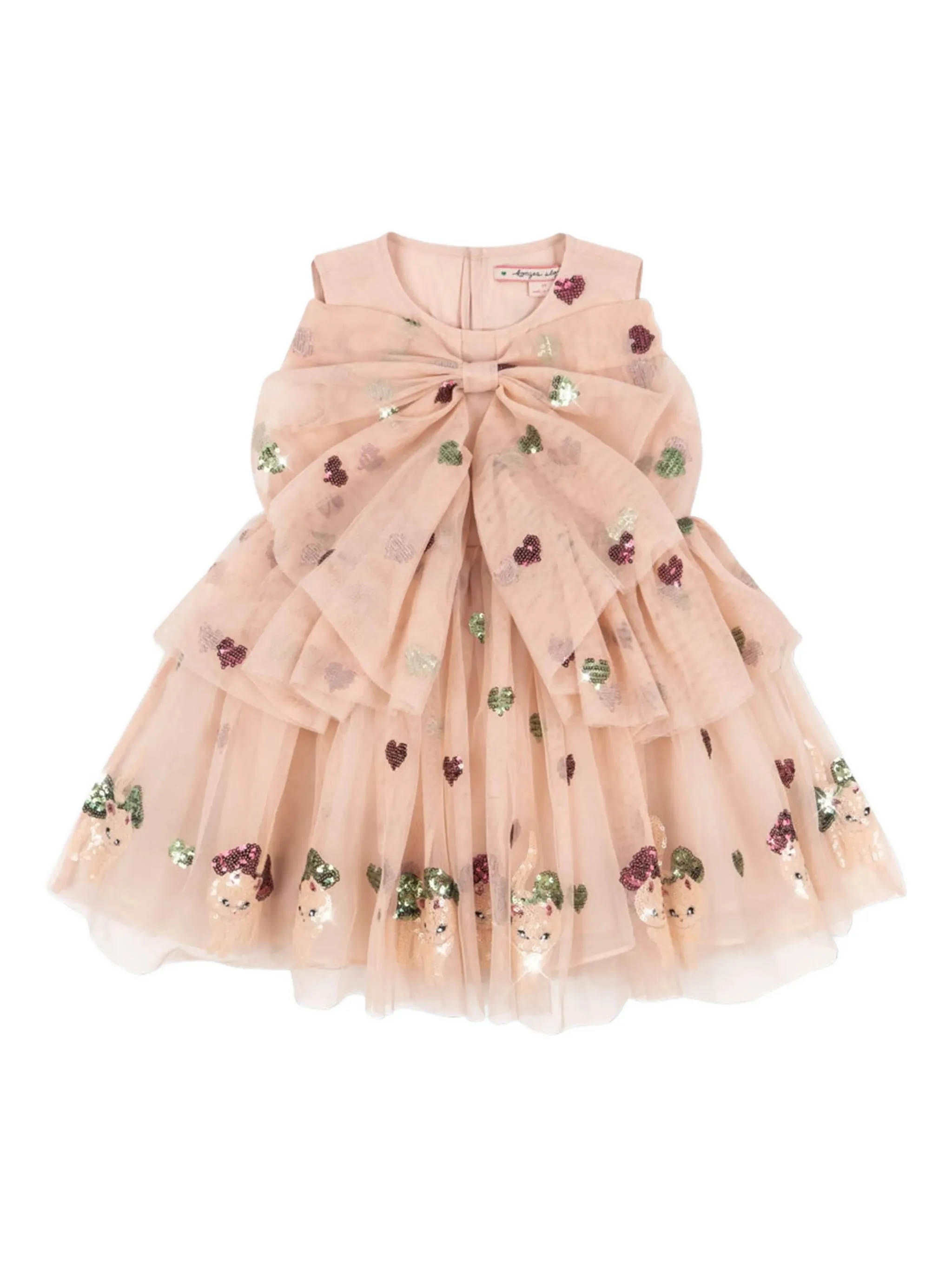 Платье с бантом из блесток Konges Sløjd, нейтральный
Платье с бантом из блесток Konges Sløjd, нейтральный