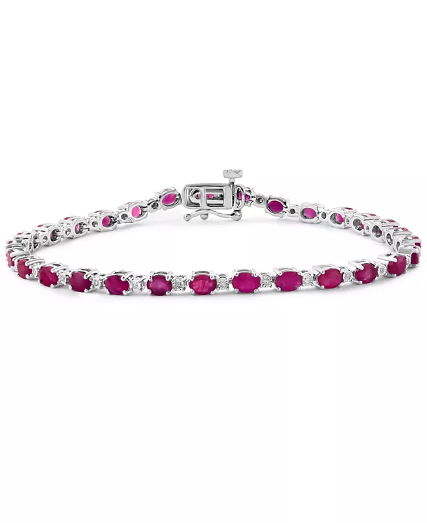 Браслет Effy с рубинами (6-1/3 карата) и бриллиантами (1/20 карата) из стерлингового серебра Effy Collection, ruby
Браслет Effy с рубинами (6-1/3 карата) и бриллиантами (1/20 карата) из стерлингового серебра Effy Collection, ruby