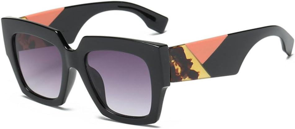 Женские солнцезащитные очки квадратной формы 2027 года, винтажные солнцезащитные очки в крупной оправе, ретро-очки для женщин, очки с защитой от УФ-излучения UV400 MTZJH, Black-grey2
Женские солнцезащитные очки квадратной формы 2027 года, винтажные солнцезащитные очки в крупной оправе, ретро-очки для женщин, очки с защитой от УФ-излучения UV400 MTZJH, Black-grey2