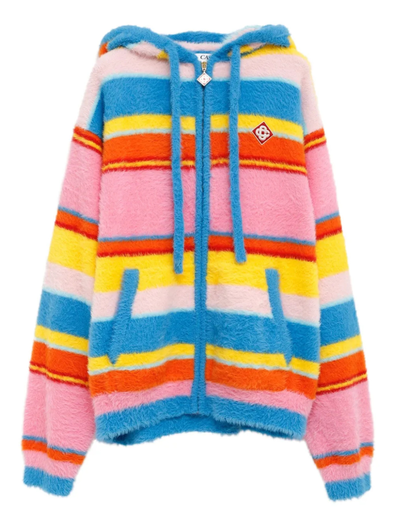 Полосатая толстовка с капюшоном Casablanca, синий
Полосатая толстовка с капюшоном Casablanca, синий