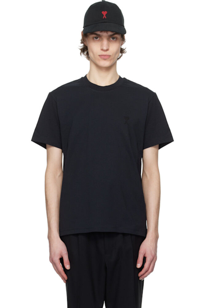 Черная хлопковая футболка Ami de Coeur AMI Paris
Черная хлопковая футболка Ami de Coeur AMI Paris