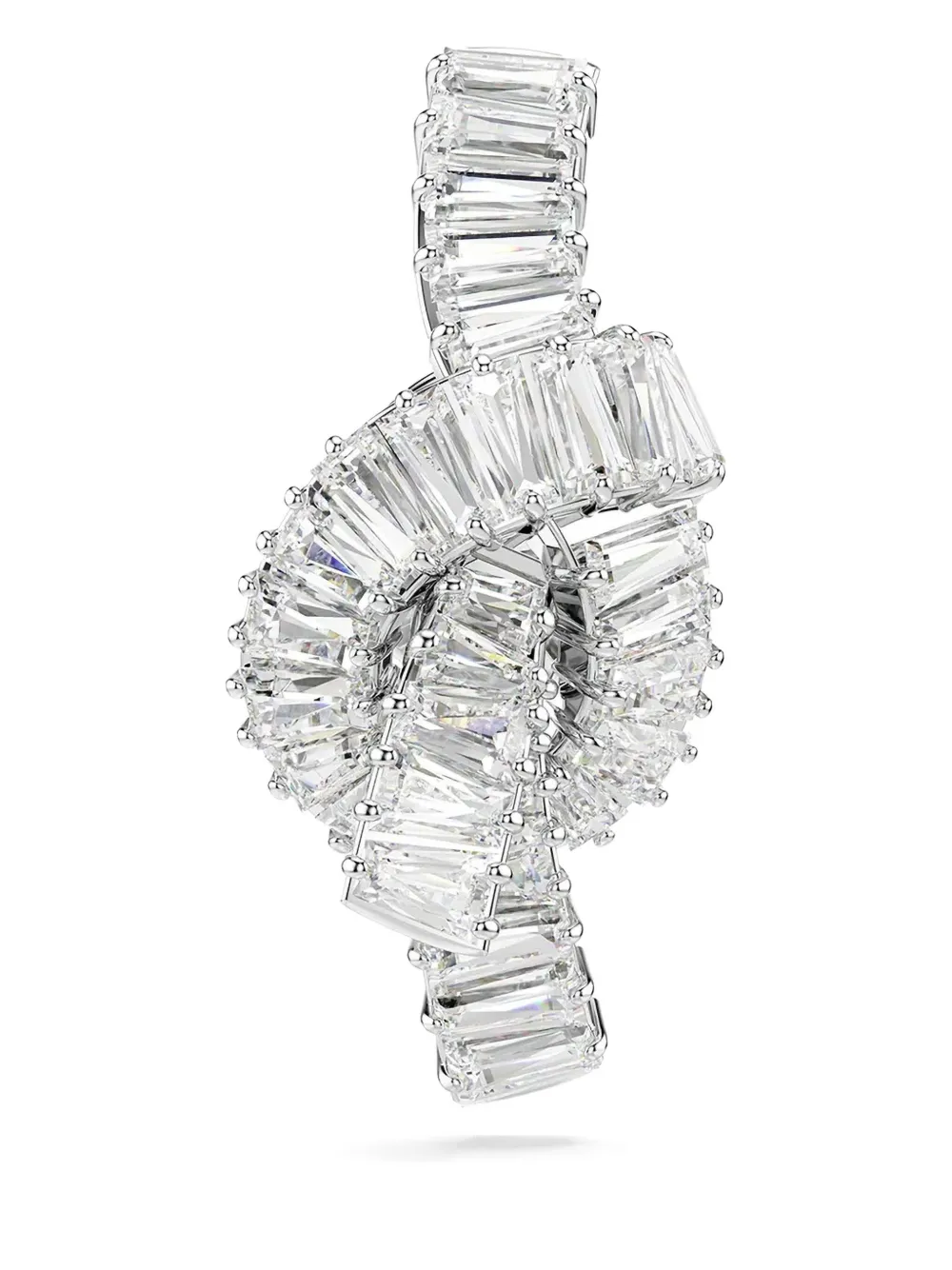 Брошь с камнями огранки «багет» Swarovski, серебяный
Брошь с камнями огранки «багет» Swarovski, серебяный