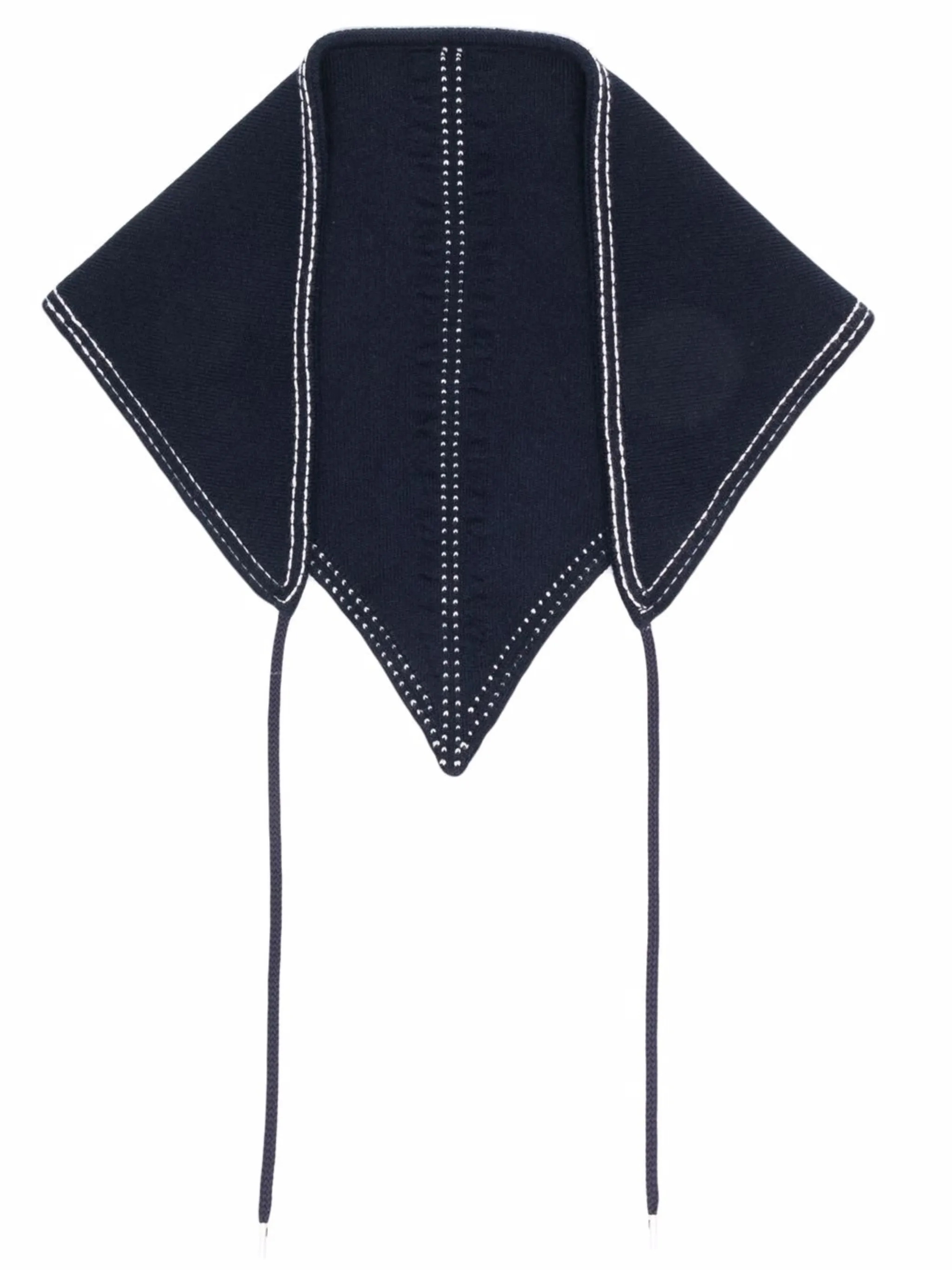 Кашемировый фуляр с ремешками Barrie, синий
Кашемировый фуляр с ремешками Barrie, синий