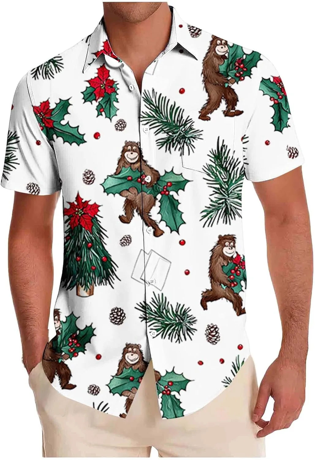 Мужская рождественская рубашка с коротким рукавом и принтом Santa Xiaojmake
Мужская рождественская рубашка с коротким рукавом и принтом Santa Xiaojmake