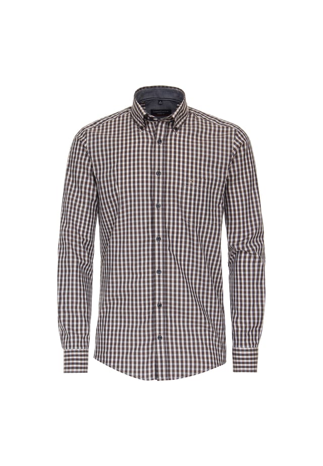 Рубашка свободного кроя в клетку Casamoda, коричневый
Рубашка свободного кроя в клетку Casamoda, коричневый