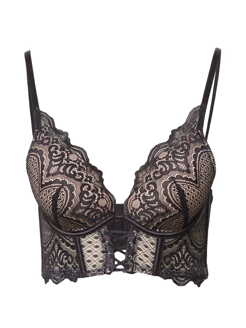 Треугольный бюстгальтер Hunkemöller Lotta, черный 
Треугольный бюстгальтер Hunkemöller Lotta, черный