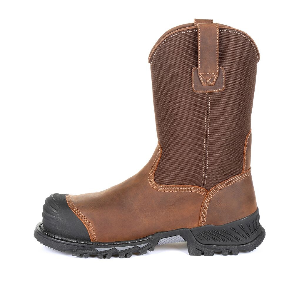 Georgia Boots Rumbler Мужские водонепроницаемые рабочие ботинки с композитным носком, цвет Black And Brown
Georgia Boots Rumbler Мужские водонепроницаемые рабочие ботинки с композитным носком, цвет Black And Brown