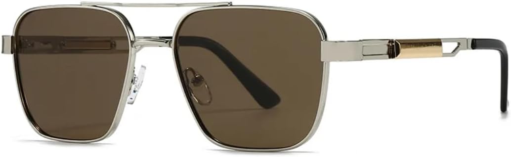 Модные солнцезащитные очки с двойной перемычкой для женщин, ретро-очки с заклепками для мужчин, панк-очки, солнцезащитные очки с защитой от УФ-излучения UV400 UUPTTPL, C5 Silver Tea
Модные солнцезащитные очки с двойной перемычкой для женщин, ретро-очки с заклепками для мужчин, панк-очки, солнцезащитные очки с защитой от УФ-излучения UV400 UUPTTPL, C5 Silver Tea