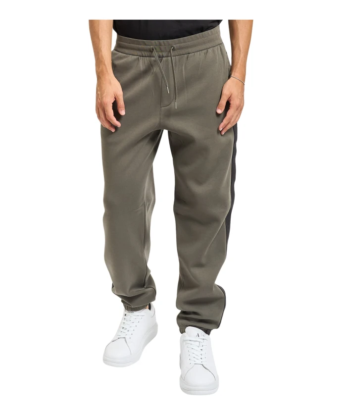 Зеленые брюки с боковыми полосами Armani Exchange, зеленый
Зеленые брюки с боковыми полосами Armani Exchange, зеленый