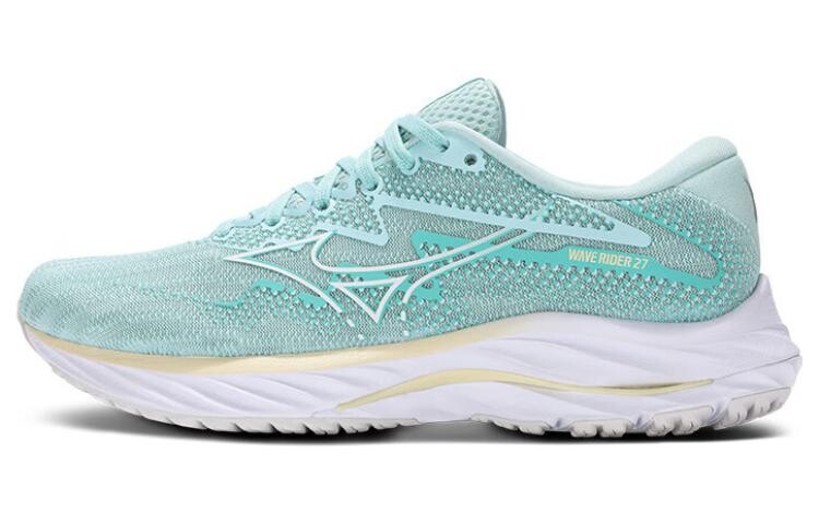 Кроссовки Mizuno Women's Wave Rider 27 Super Wide 'Light Green White', зеленый 
Кроссовки Mizuno Women's Wave Rider 27 Super Wide 'Light Green White', зеленый