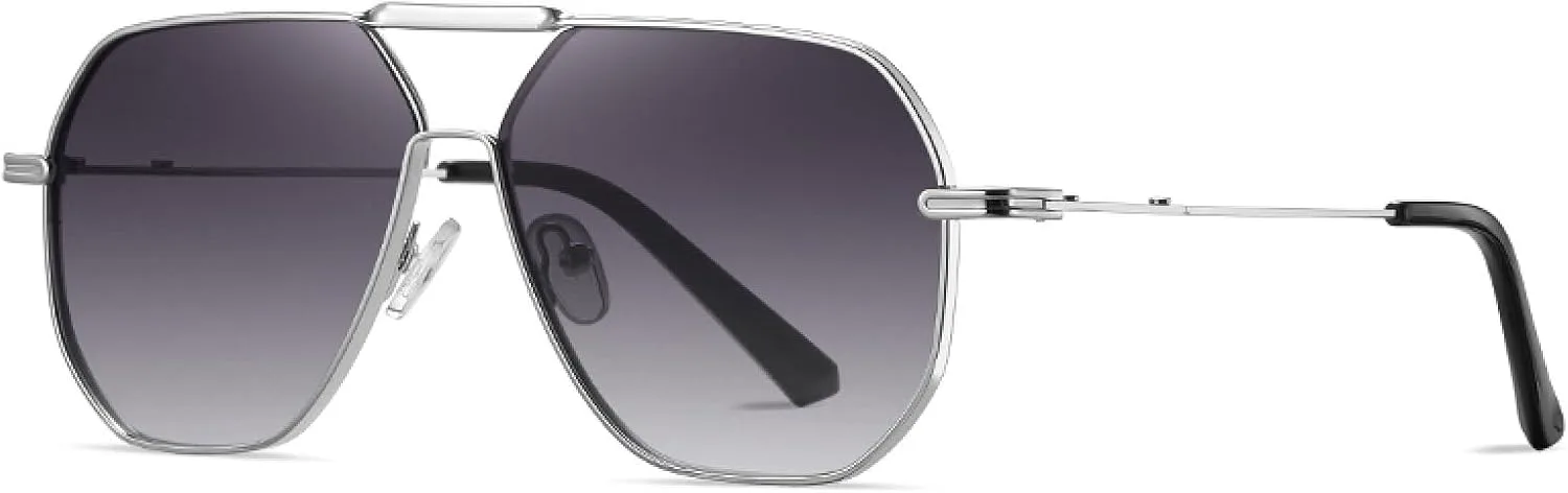 Солнцезащитные очки мужские UV400 поляризованные женские в металлической оправе для вождения, рыбалки, кемпинга и защиты от солнца VFDHN, Silver Gradient Gray
Солнцезащитные очки мужские UV400 поляризованные женские в металлической оправе для вождения, рыбалки, кемпинга и защиты от солнца VFDHN, Silver Gradient Gray