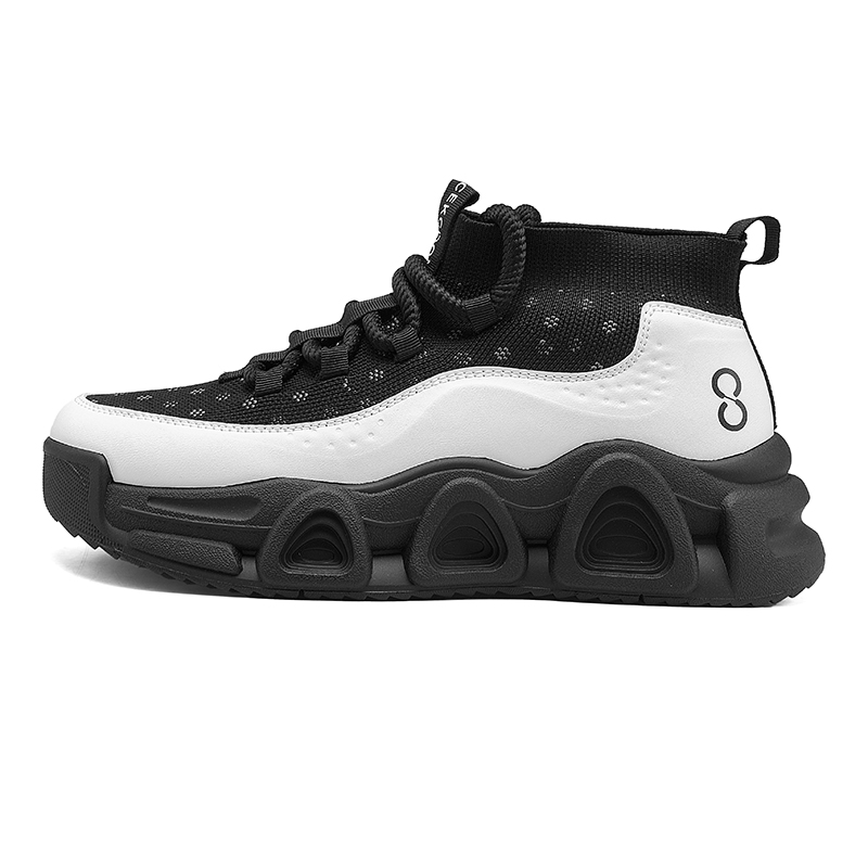 Высокие повседневные туфли для мужчин TFKY, Black Gray 
Высокие повседневные туфли для мужчин TFKY, Black Gray