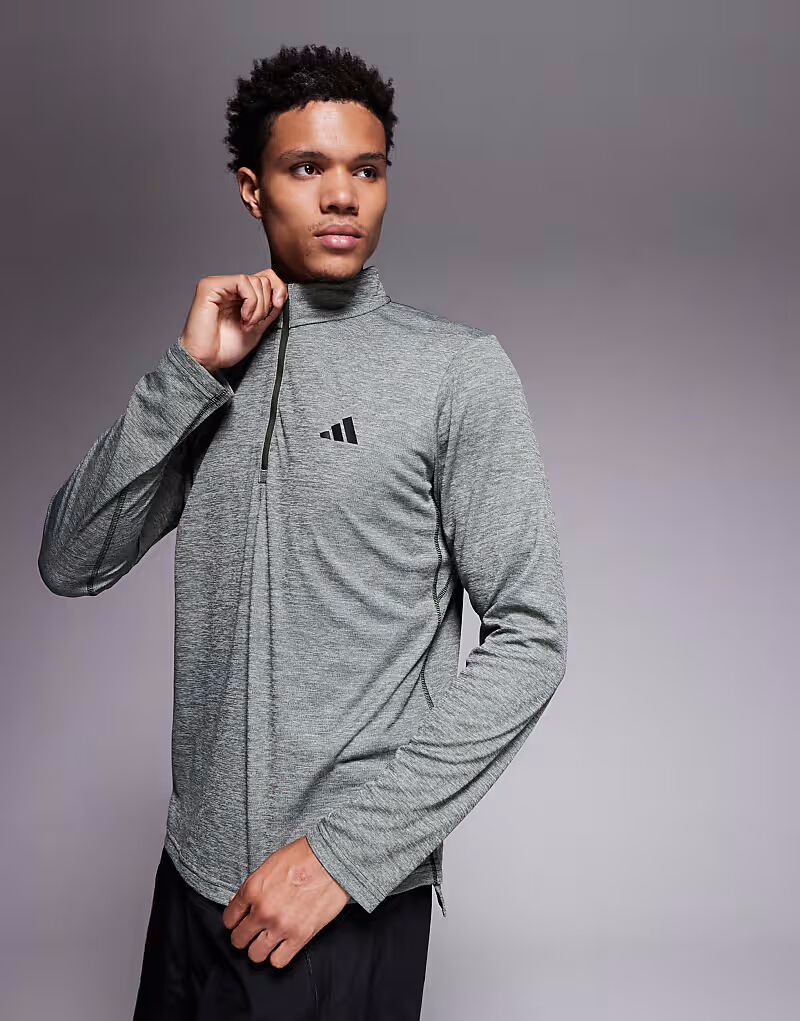 Топ adidas Training Essentials с застежкой-молнией 1/4 цвета темного хаки Adidas Performance
Топ adidas Training Essentials с застежкой-молнией 1/4 цвета темного хаки Adidas Performance