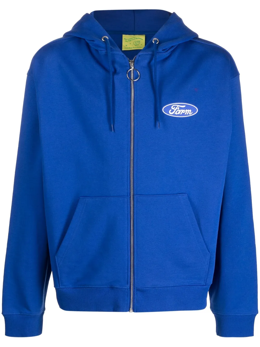 Худи на молнии с надписью SKY HIGH FARM, синий 
Худи на молнии с надписью SKY HIGH FARM, синий