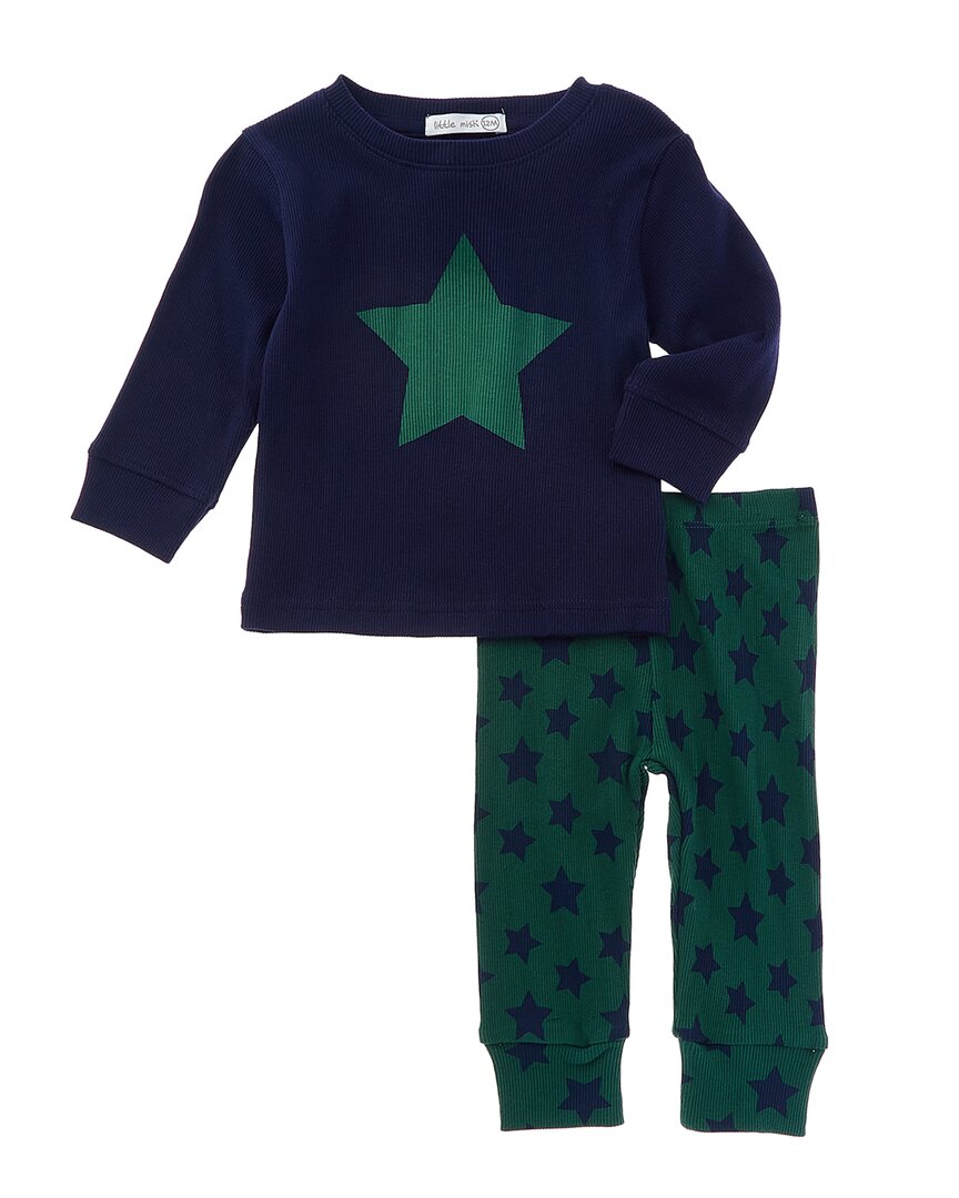 LITTLE MISH Комплект из 2 предметов: топ и брюки в тон со звездами, зеленый
LITTLE MISH Комплект из 2 предметов: топ и брюки в тон со звездами, зеленый