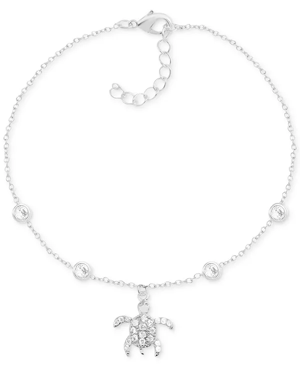 Браслет на лодыжку в виде хрустальной морской черепахи с серебряной пластиной And Now This, silver
Браслет на лодыжку в виде хрустальной морской черепахи с серебряной пластиной And Now This, silver