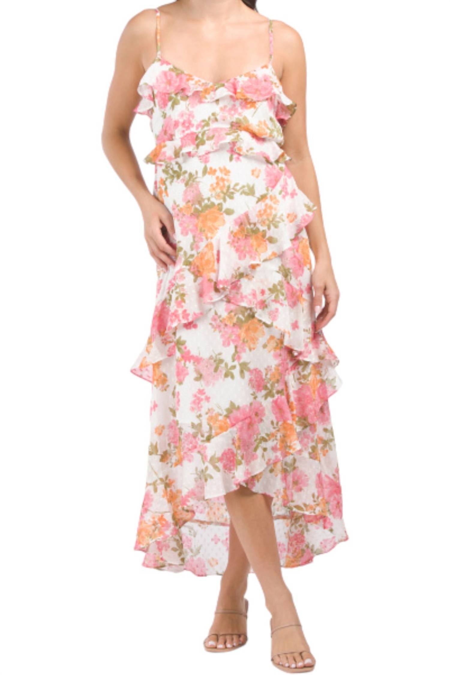 Платье миди с цветочным узором в горошек цвета слоновой кости, многоцветное Blu Pepper
Платье миди с цветочным узором в горошек цвета слоновой кости, многоцветное Blu Pepper